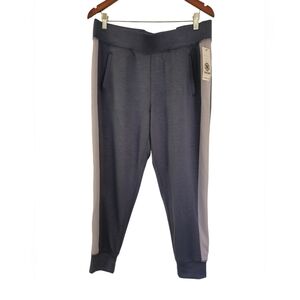NWT GAIAM Women's Hudson Racing Stripe Soft Jogger Blue Size Large
